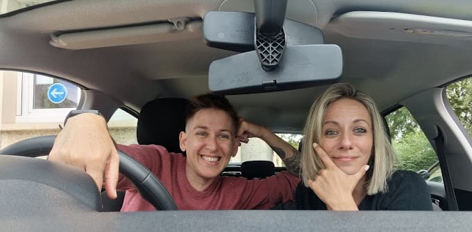 Leçon de conduite avec un moniteur de l'Auto École du Ciné
